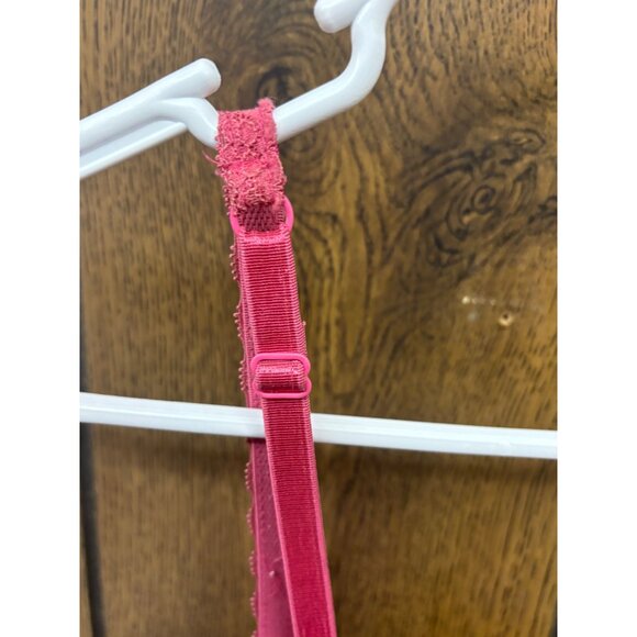 Secret Treasures Ladies Black & Pink Lace Trim Sleepwear L Adjustable Straps Pol - Picture 4 of 4